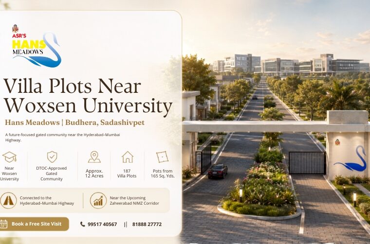 Villa Plots Near Woxsen University Hans Meadows in Budhera Sadashivpet